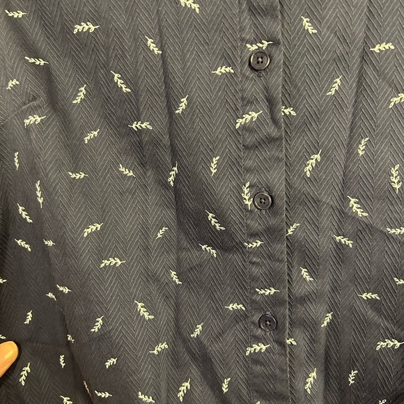 United by Blue Leaf Button Front Romper - Picture 4 of 5